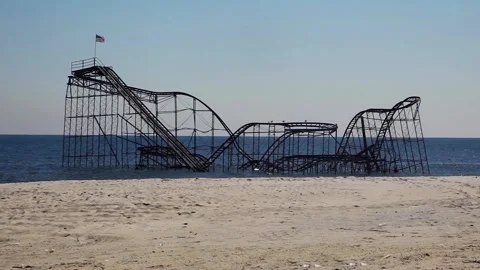 Roller Coaster In The Water Stock Footage 243650266