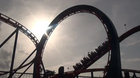 Roller Coasters Stock Video Footage Royalty Free Roller Coasters