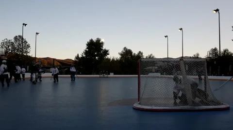 ROLLER HOCKEY TIMELAPSE 4K Stock Footage 41799009