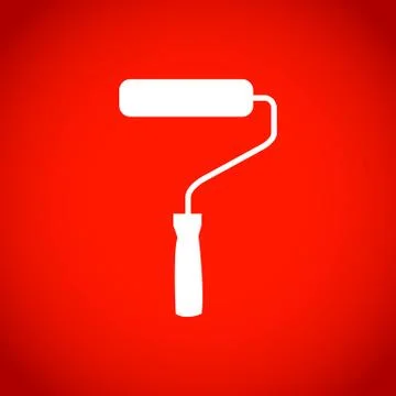 Roller icon stock vector illustration flat design Stockillustratie