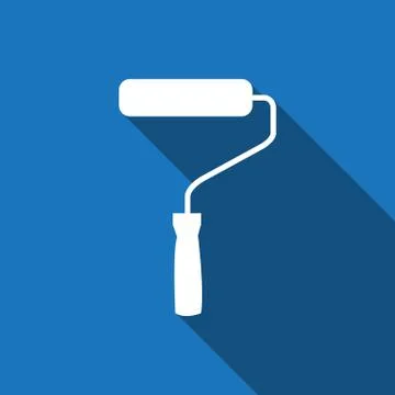 Roller icon stock vector illustration flat design Stockillustratie