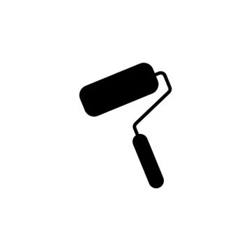 Roller icon. vector illustration black on white background Stock Illustration