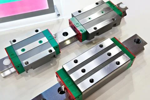 Roller linear guides Stock Photos