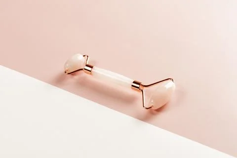 Roller massager for the face. Stock Photos