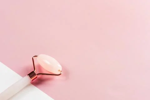 Roller massager for the face. Stock Photos