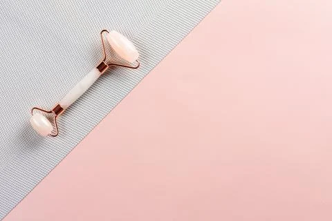 Roller massager for the face. Stock Photos