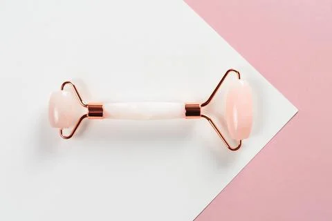 Roller massager for the face. Stock Photos