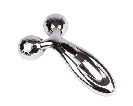 Roller massager on isolated white background for face Stock Photos