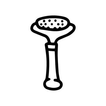 Roller massager line vector doodle simple icon Stock Illustration