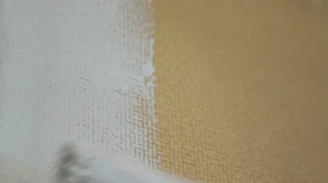 Roller painting wall time lapse Stock Footage 12167651