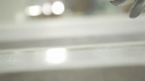 Roller painting with white paint Stock Footage 128929048