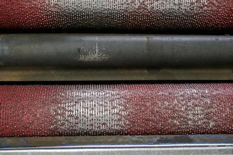 Roller power unit for an in-depth test of the vehicle's braking system at a Stock Photos