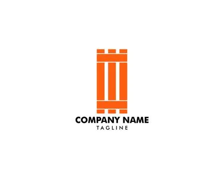 Roller Shutter Door Logo Icon Template Illustration