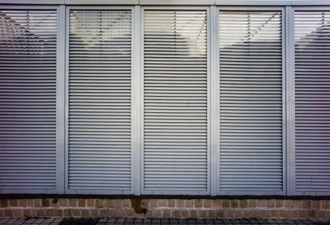 Roller shutter texture, usable for graphic design or print Stock Photos