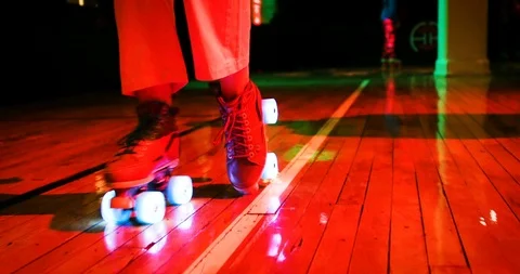 Roller skate Dancing Disco 2 Stock Footage 116671604