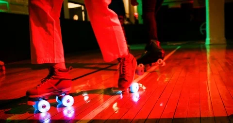 Roller skate Dancing Disco 3 Stock Footage 116671623