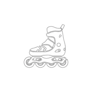 Roller skate. flat vector icon Stock Illustration