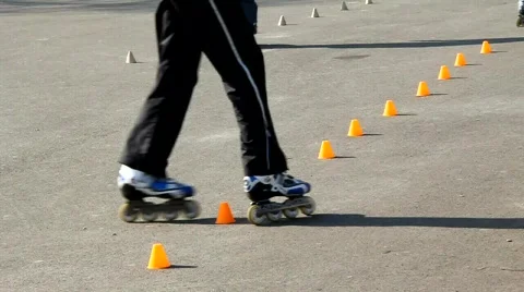 Roller-skate Video stock 735618