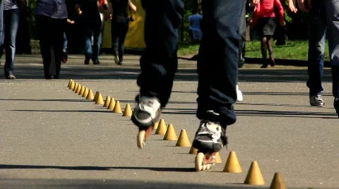 Roller-skate Stock Footage 738401