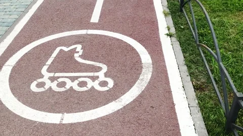 Roller skate track 스톡 동영상 257076627