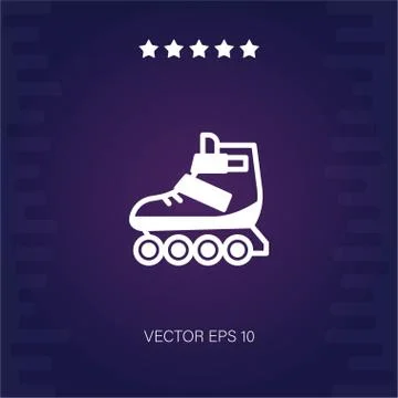 Roller skate vector icon Stock Illustration