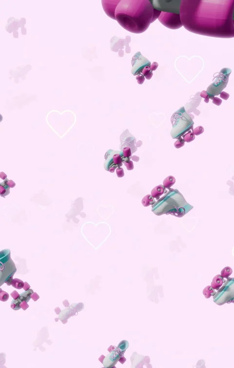 Roller Skate vertical Video Background Vídeo Stock 315036403