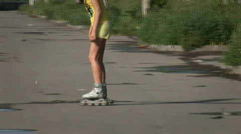 Roller skates 014 스톡 동영상 855965