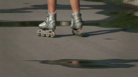 Roller skates 015 스톡 동영상 855981