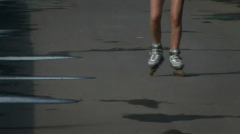 Roller skates 018 스톡 동영상 855974