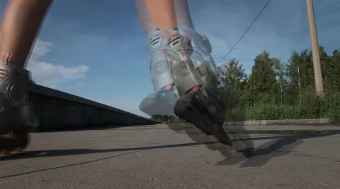 Roller skates 027 스톡 동영상 5901108