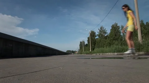 Roller skates 028 스톡 동영상 5901961