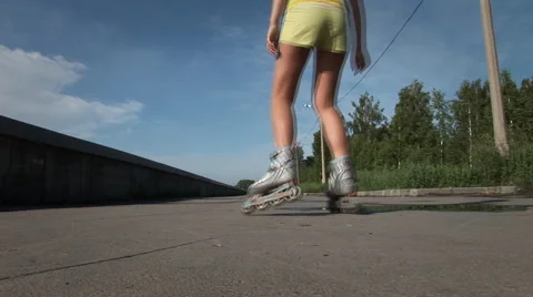 Roller skates 030 스톡 동영상 5902254