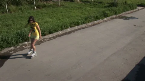 Roller skates 033 Stock Footage 5903117