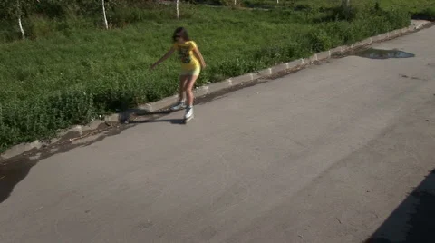 Roller skates 035 스톡 동영상 5903084