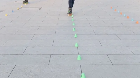 Roller skates Stock Footage 123666187