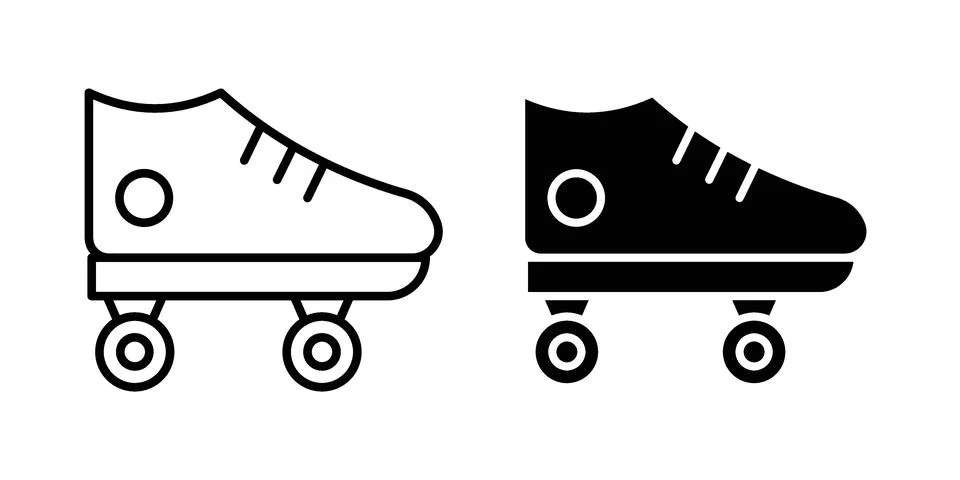 Roller skates icon graphic element. web icon set Stock Illustration