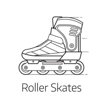 Roller Skates Icon Illustrazione stock