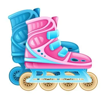 Roller skates for rolling sport Stock Illustration