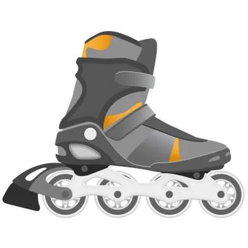 Roller Skating boot side view Stock Illustration