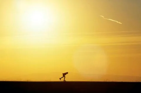 Roller skating Stock Photos