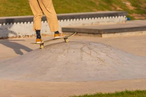 Roller skating Stock Photos