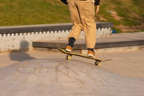 Roller skating Stock Photos