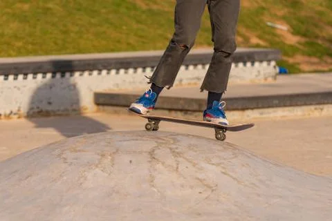 Roller skating Stock Photos