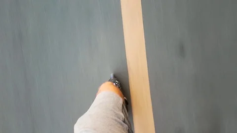 Roller skating point of view POV Stock-Footage 80332413