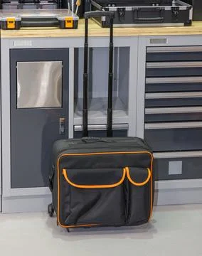 Roller Tool Bag Workshop Stock Photos