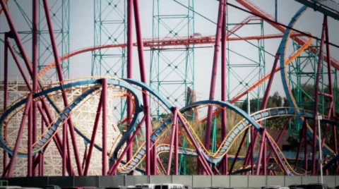 Rollercoaster 5019 Stock Footage 767667