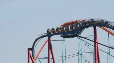 Rollercoaster 5019 Stock Footage 1103871