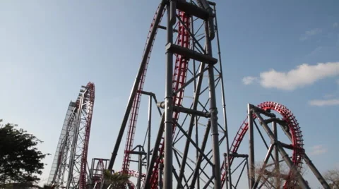 Rollercoaster 5022 Stock Footage 1103885