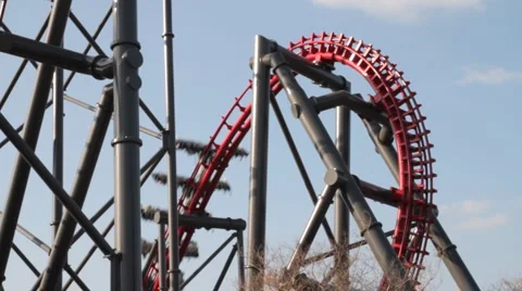 Rollercoaster 5022B Stock Footage 1103888