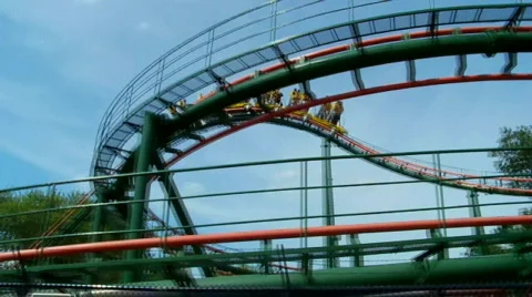 Rollercoaster Stock Footage 486757